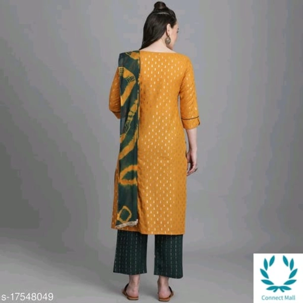 Women Cotton Straight Printed Long Kurti With Palazzos - L